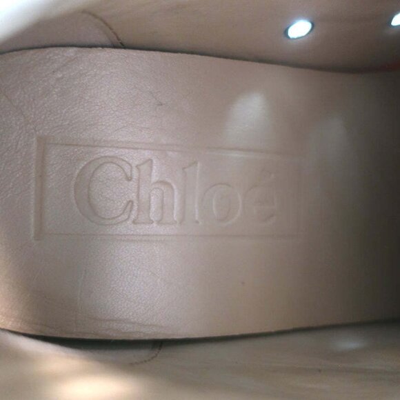 Chloe Kyle High Top Sneakers Beige Suede Size 36 NEW - Picture 10 of 12